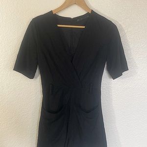 Zara Black Suede Romper
